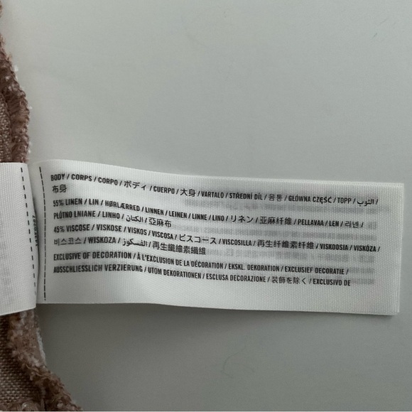 Abercrombie & Fitch Wrap Skirt Sz S Brown Striped Mini Ruffle Romantic Y2K 90s - Picture 10 of 10